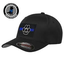 FlexFit Hat K9 Unit, Black - Thin Blue ...