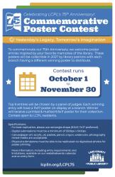 Poster for LCPL's 75th Anniversary Poster Contest